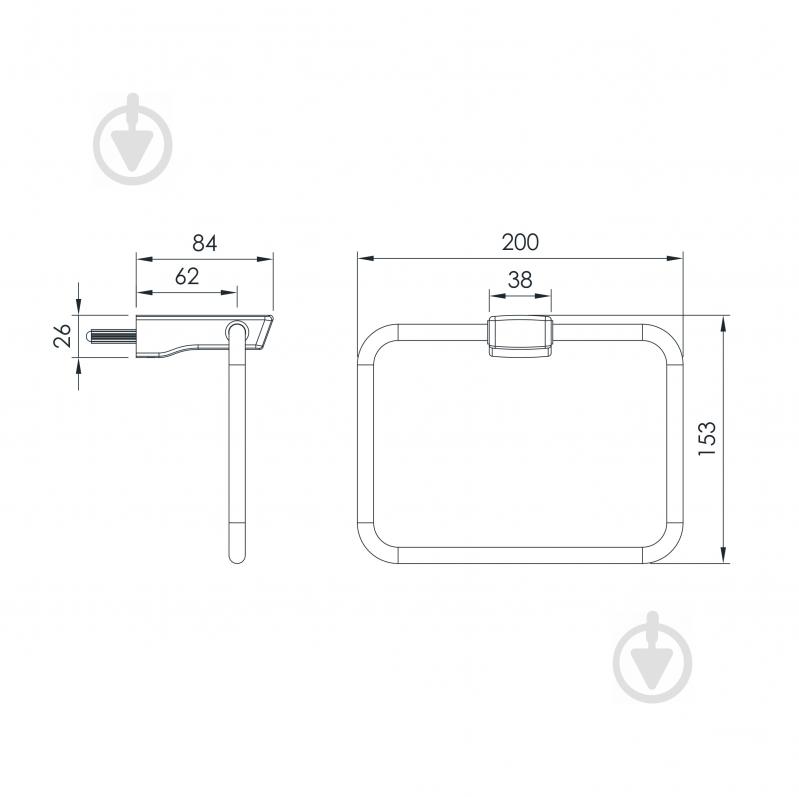 Кільце для рушника Imprese Grafiky ZMK041807280 - фото 2