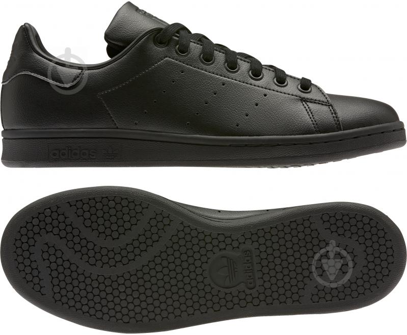 Кросівки чоловічі демісезонні Adidas STAN SMITH FX5499 р.41 1/3 чорні - фото 6