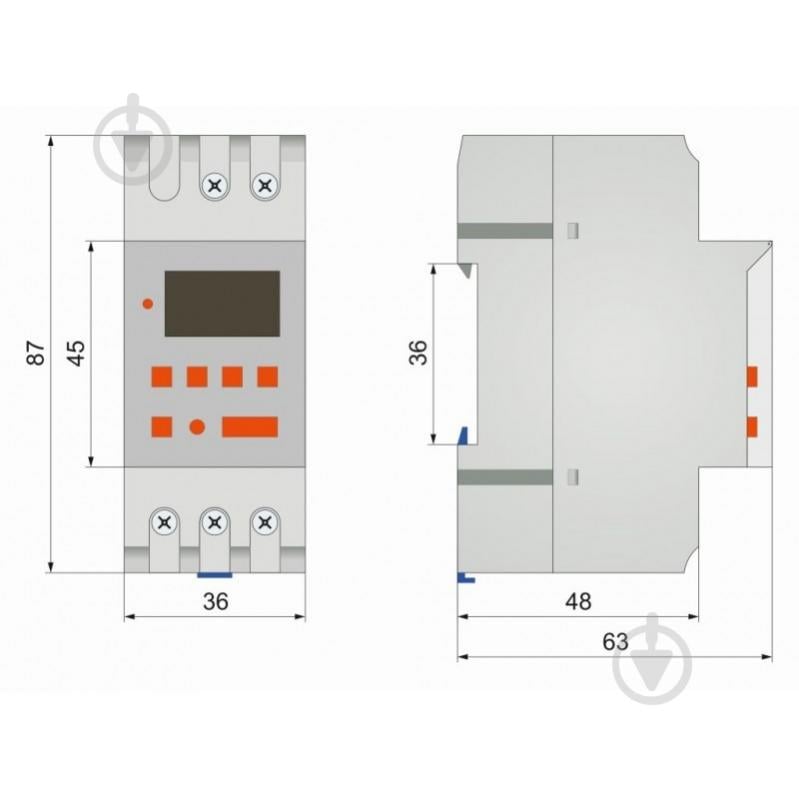 Таймер электронный ElectrO Т15 с аккумулятором 16А 230В THC15E - фото 2