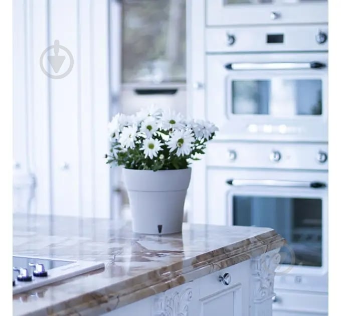 Вазон пластик Dali круглый бело-черный 3,5 л Santino (2022493) - фото 5 Вазон пластик Dali круглый бело-черный 3,5 л Santino (2022493) - фото 5