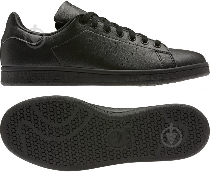 Кроссовки мужские демисезонные Adidas STAN SMITH FX5499 р.45 1/3 черные - фото 6