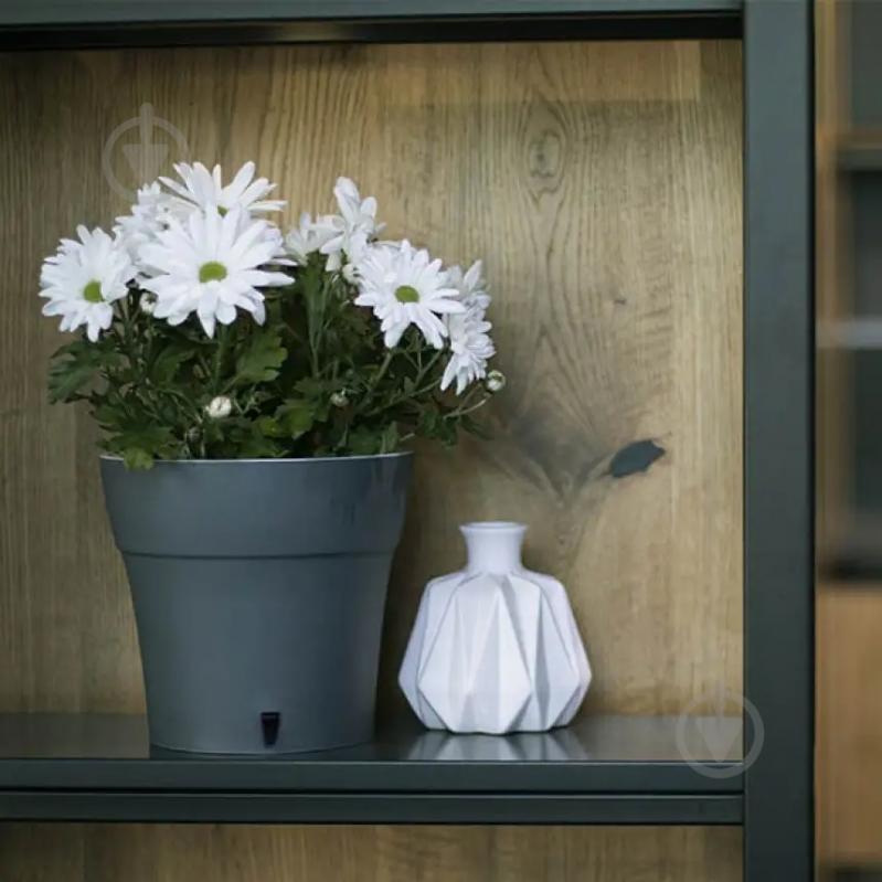 Вазон пластик Dali круглий антрацит 5 л Santino (2022998) - фото 5