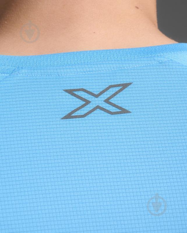 Футболка 2XU Aero Tee MR6557a_AZB/BRF р.XS блакитний - фото 5