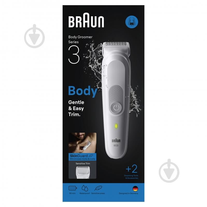 Триммер для тела Braun Series 3 BG3500 - фото 8 Триммер для тела Braun Series 3 BG3500 - фото 8