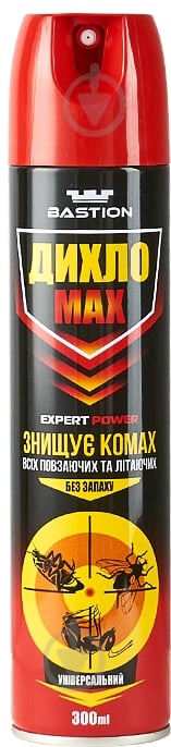 Знищувач комах BASTION ДихлоМАХ Expert Power 300 мл, універсальний - фото 1