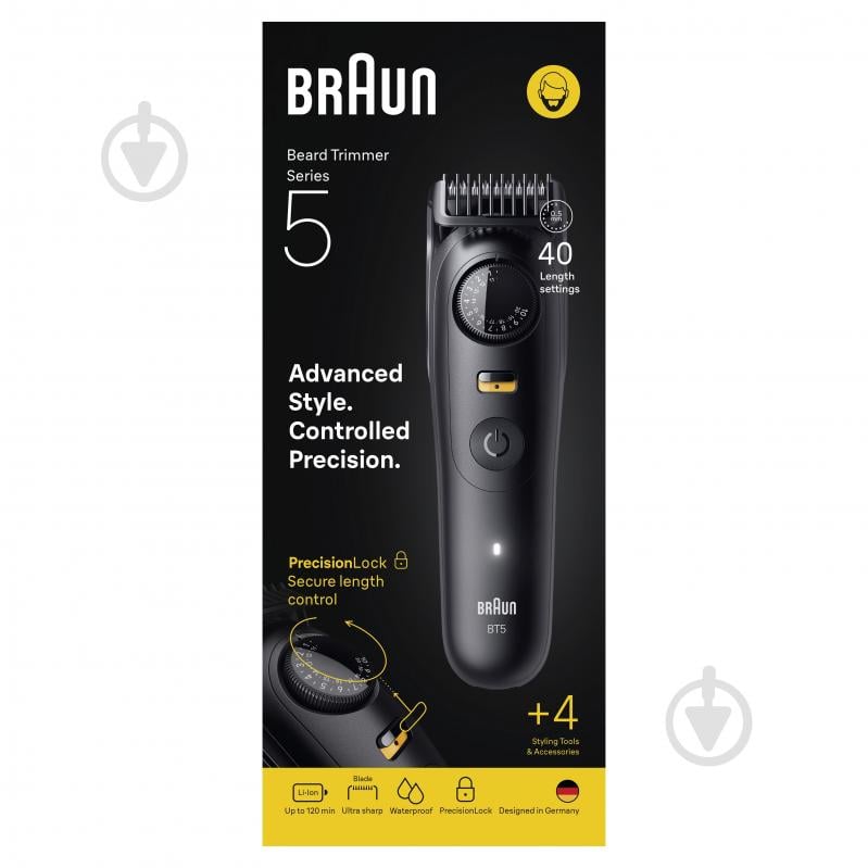 Тример для бороди Braun Series 5 BT5520 - фото 8 Тример для бороди Braun Series 5 BT5520 - фото 8