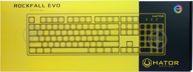 Клавиатура Hator Rockfall EVO Kailh Optical USB (HTK-615) white - фото 7