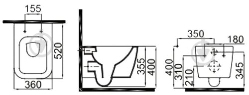 Чаша підвісного унітаза IDEVIT Halley 3204-2616 - фото 4