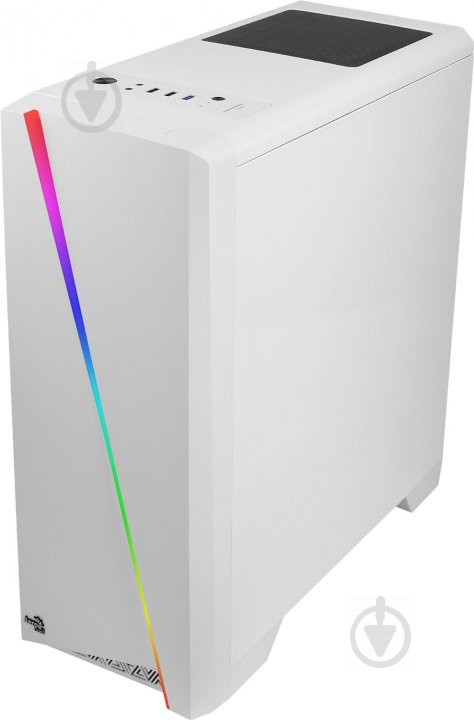 Корпус AeroCool Mid Tower RGB acrylic side panel Cylon White - фото 3