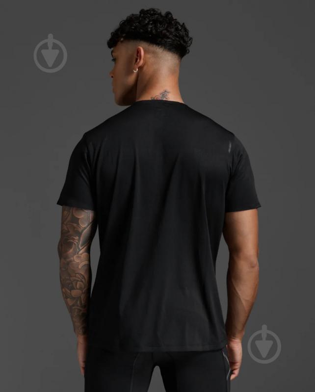 Футболка 2XU Light Speed Tech Tee MR7150a_BLK/BRF р.L чорний - фото 2