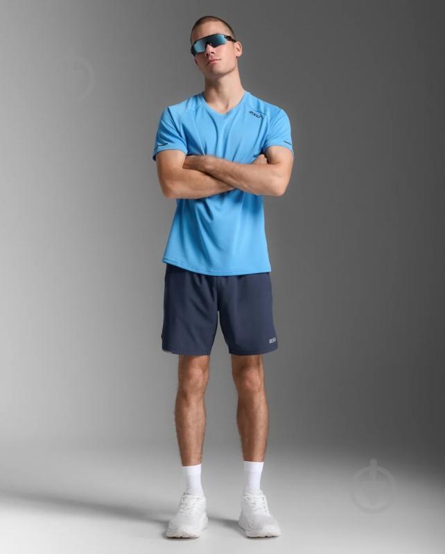 Футболка 2XU Aero Tee MR6557a_AZB/BRF р.XL блакитний - фото 6