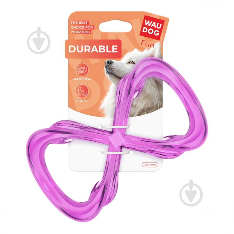 Іграшка для собак Waudog Fun Вісімка фіолетова 200 мм - фото 2 Іграшка для собак Waudog Fun Вісімка фіолетова 200 мм - фото 2