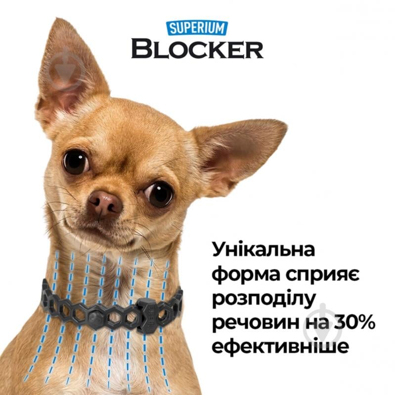 Ошейник противопаразитарный SUPERIUM блокер для котов и собак 35 см - фото 5