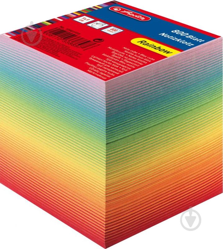 Папір для нотаток Rainbow кольоровий 90x90 мм 800 арк. 10901973 Herlitz - фото 1 Папір для нотаток Rainbow кольоровий 90x90 мм 800 арк. 10901973 Herlitz - фото 1