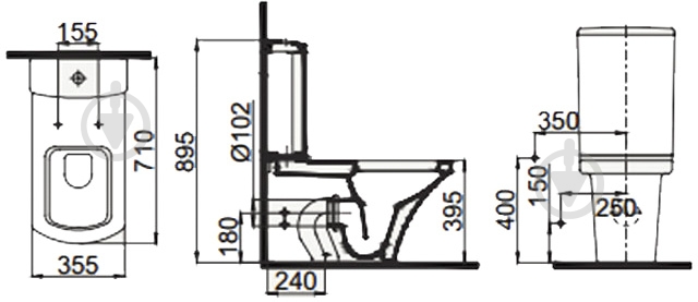 Чаша унитаза IDEVIT Vega 2804-0306 - фото 4 Чаша унитаза IDEVIT Vega 2804-0306 - фото 4