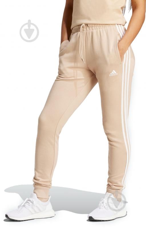 Штани Adidas W 3S FT CF PT IR5378 р. XL бежевий - фото 1