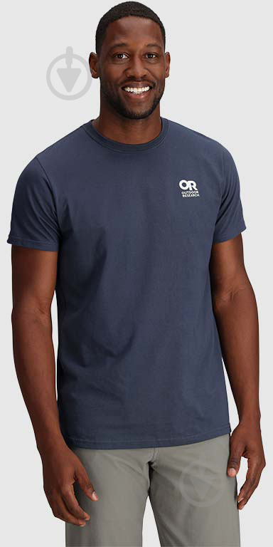 Футболка Outdoor Research LOCKUP CHEST LOGO T-SHIRT 289547-2415 р.L синій - фото 1