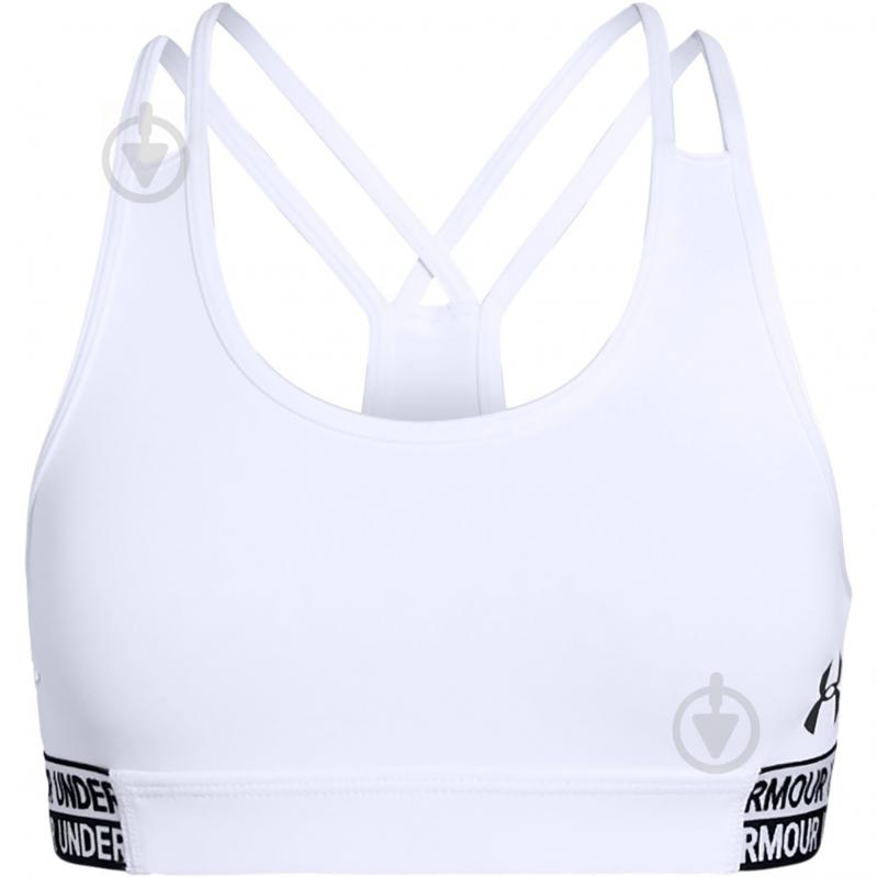 Бра Under Armour Armour HeatGear Bra 1341826-100 белый - фото 1