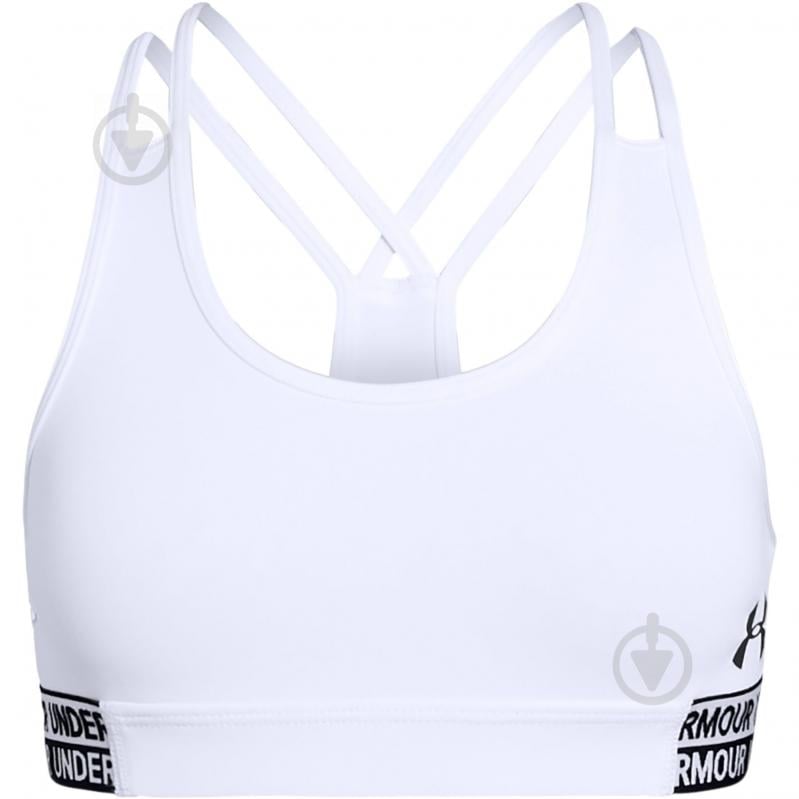 Бра Under Armour Armour HeatGear Bra 1341826-100 белый - фото 1