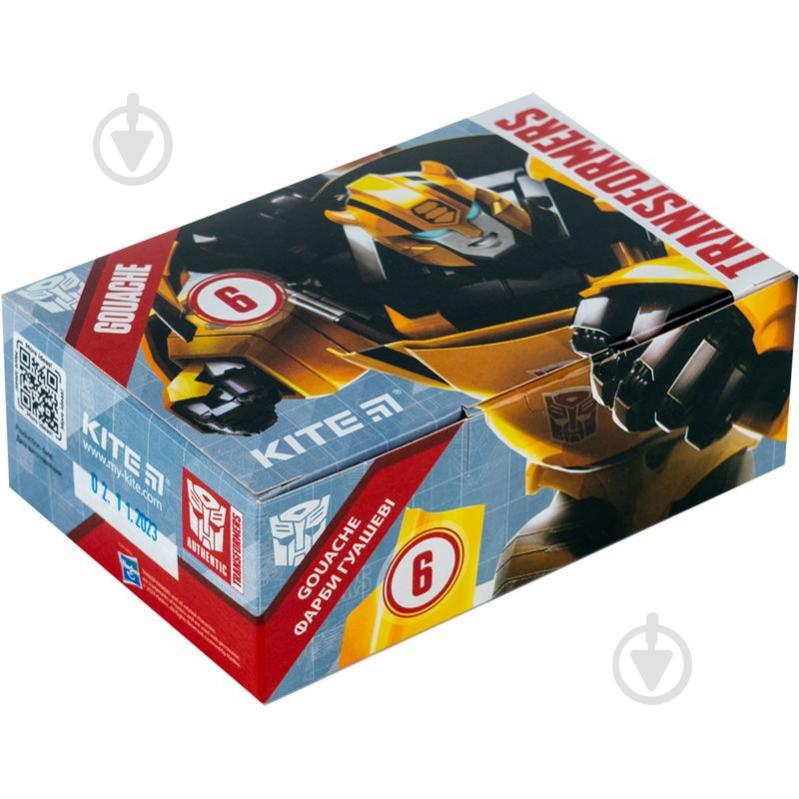 Гуашь 6 цветов x 20 мл TF23-062 Transformers KITE - фото 1