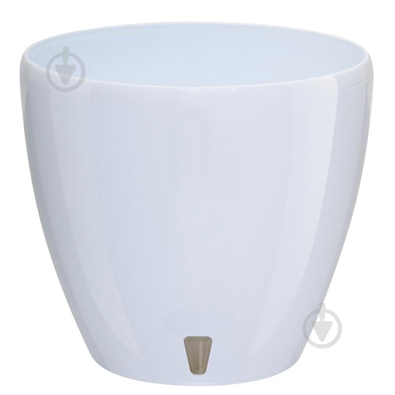 Вазон пластик Deco Twin круглий білий глянець 5,8 л Santino (2009081) - фото 1 Вазон пластик Deco Twin круглий білий глянець 5,8 л Santino (2009081) - фото 1