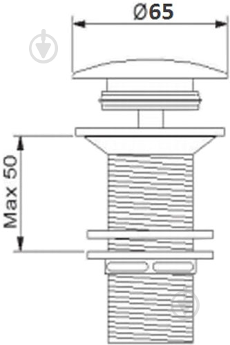 Донный клапан NEWARC 740773G - фото 4