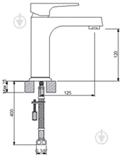 Смеситель для умывальника NEWARC Aqua 941521 - фото 6