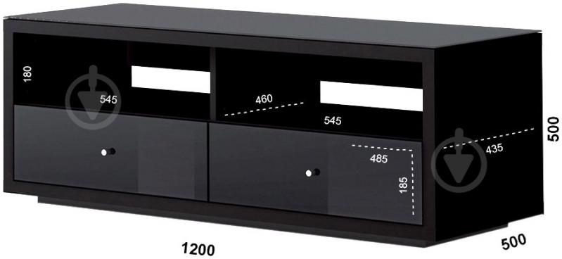 Подставка для ТВ Lautsenn standLF-1200 Box Black черный - фото 2