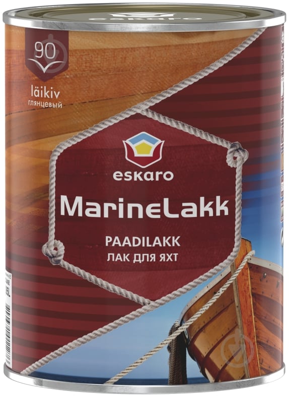 Лак для човнів Marine Lakk 90 Eskaro глянець 0,95 л - фото 1