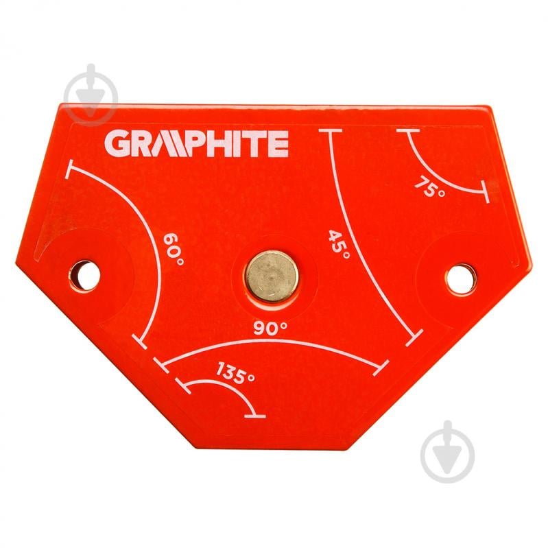 Угольник магнитный GRAPHITE 64х95х14 мм 56H904 - фото 1