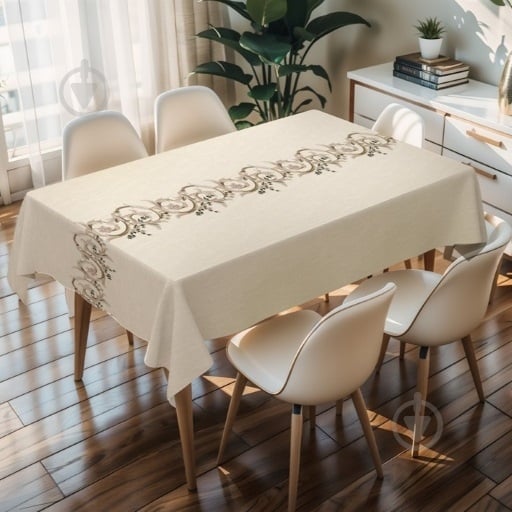 Скатерть Прованс PW195-R15-1 137x200 см бежевый Dariana - фото 1 Скатерть Прованс PW195-R15-1 137x200 см бежевый Dariana - фото 1