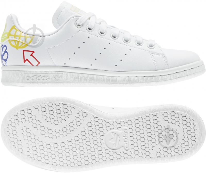 Кроссовки женские демисезонные Adidas STAN SMITH W FX5679 р.36 черно-белые - фото 6