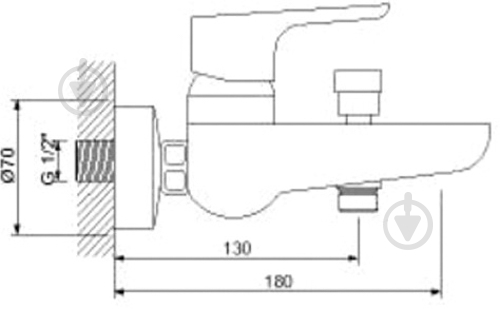 Смеситель для ванны NEWARC Loft 921511 - фото 7 Смеситель для ванны NEWARC Loft 921511 - фото 7