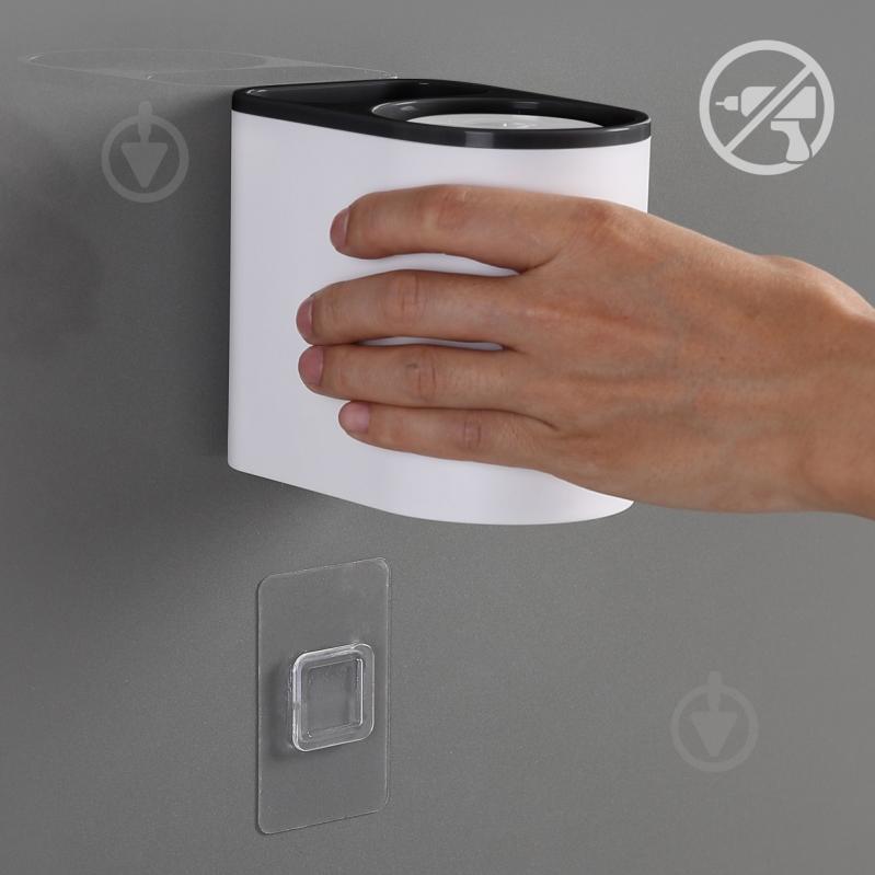 Стакан для зубных щеток MVM BP-20 white/black - фото 10