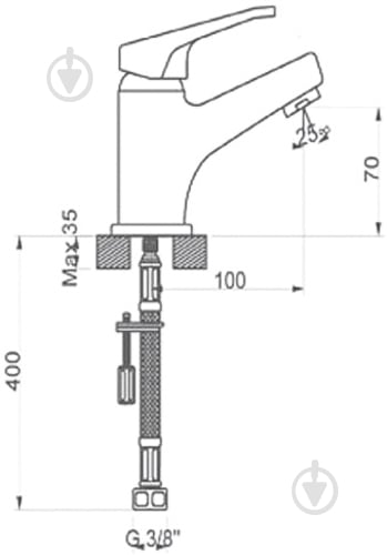 Смеситель для умывальника NEWARC Smart 142521 - фото 2