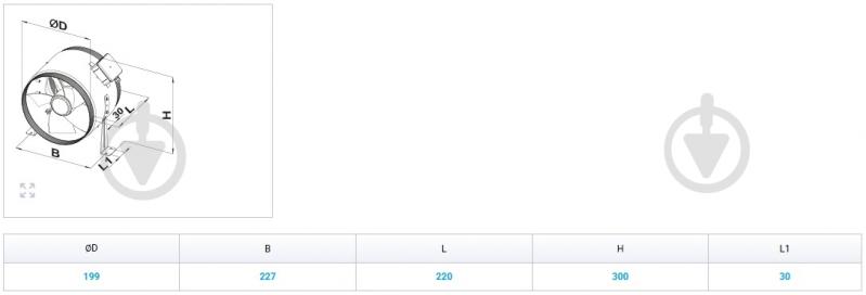 Вентилятор осевой Вентс ОВП 2Е 200 - фото 2 Вентилятор осевой Вентс ОВП 2Е 200 - фото 2