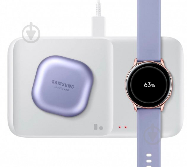 Бездротовий зарядний пристрій Samsung Wireless Charger Duo White (EP-P4300TWRGRU) - фото 8