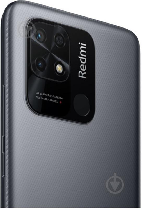 Смартфон Xiaomi Redmi 10C 4/128GB graphite gray (942514) - фото 4