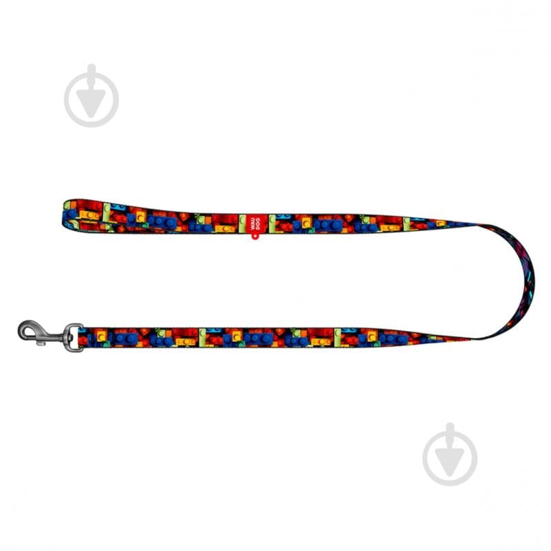 Поводок Waudog Nylon рисунок "Блоки" L-XXL Ш25 мм Д300 см - фото 2 Поводок Waudog Nylon рисунок "Блоки" L-XXL Ш25 мм Д300 см - фото 2