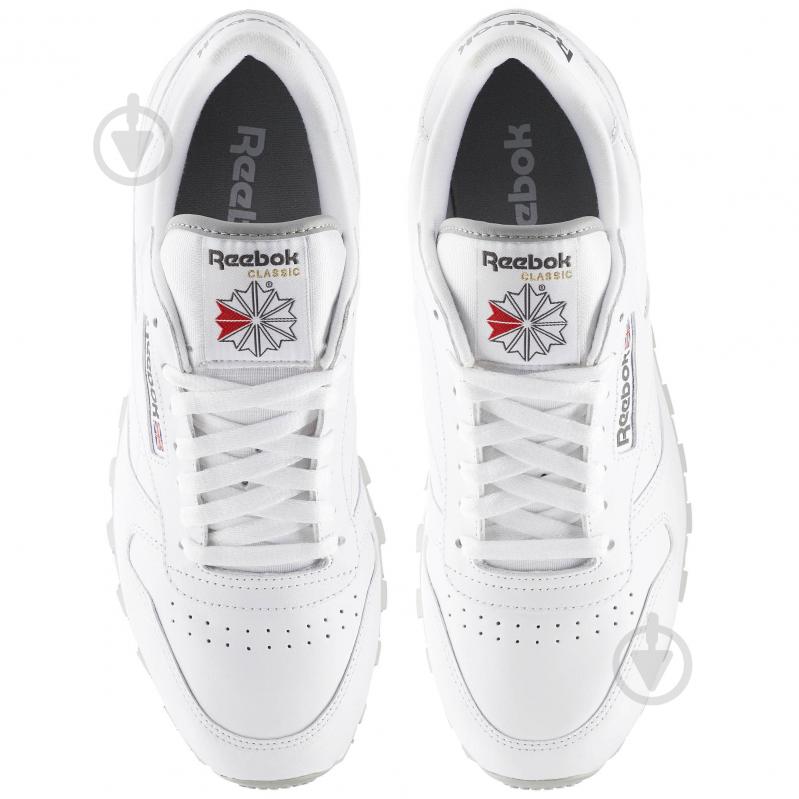 Кроссовки мужские демисезонные Reebok CL LTHR 2214 р.44,5 белые - фото 2