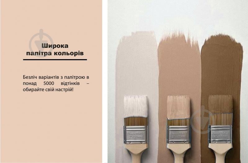 Фарба акрилова Feidal Latex Premium глибокий мат Біла 0,75 л - фото 7