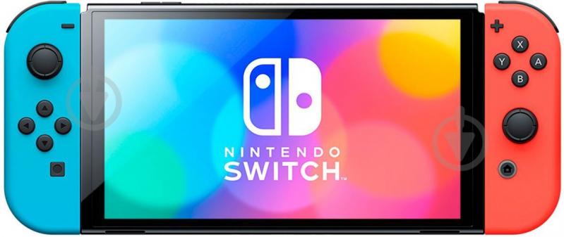 Игровая консоль NINTENDO Switch OLED (45496883409) blue/red - фото 1 Игровая консоль NINTENDO Switch OLED (45496883409) blue/red - фото 1