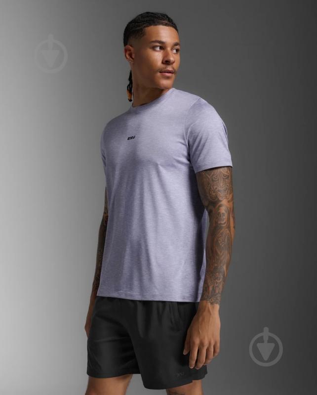 Футболка 2XU Motion Soft Jersey Tee MR7391a_DGL/BLK р.S сірий - фото 3
