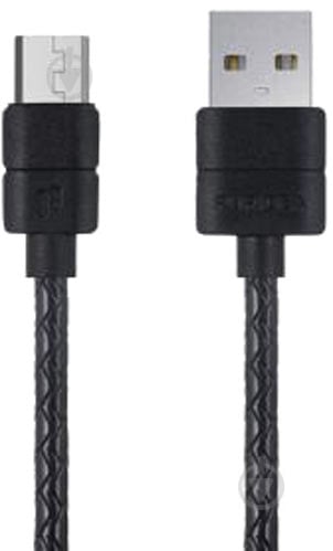 Кабель PURIDEA USB 2.0 AM to Micro 5P 1 м чорний (L21-Micro-USB Black) - фото 1