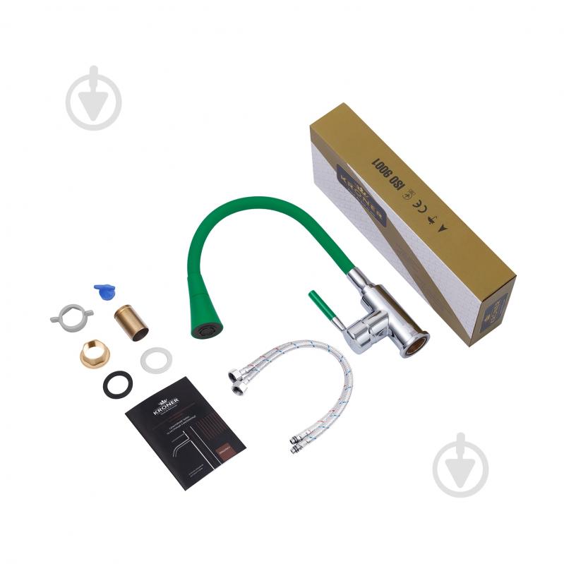 Змішувач для кухні Kroner KRM Kuche - C132GRN - фото 9 Змішувач для кухні Kroner KRM Kuche - C132GRN - фото 9