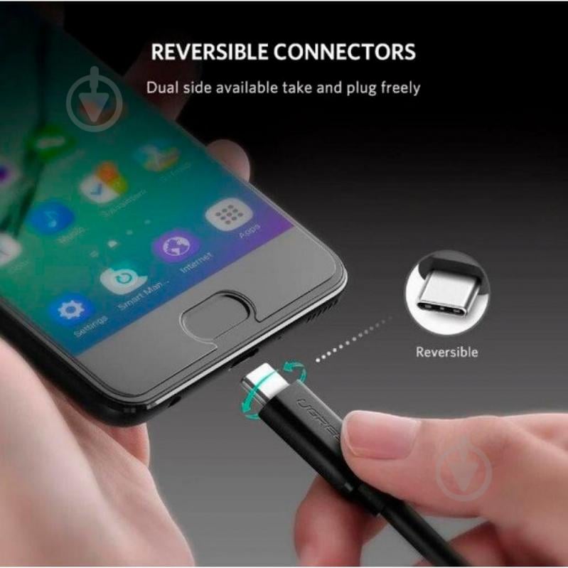 Кабель UGREEN US286 Type-C - Type-C 3A 1 м черный (50997) - фото 6