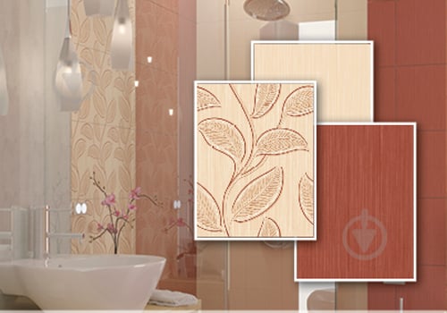 Декор Golden Tile Kaya beige 25x33 см - фото 5