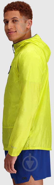 Ветровка мужская Outdoor Research HELIUM WIND HOODIE 279990-1584 р.2XL желтая - фото 2