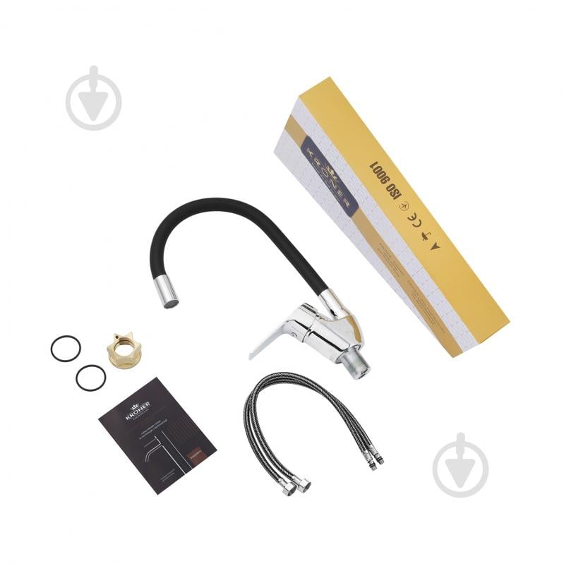 Смеситель для кухни Kroner KRM Odra - C032BLK - фото 9