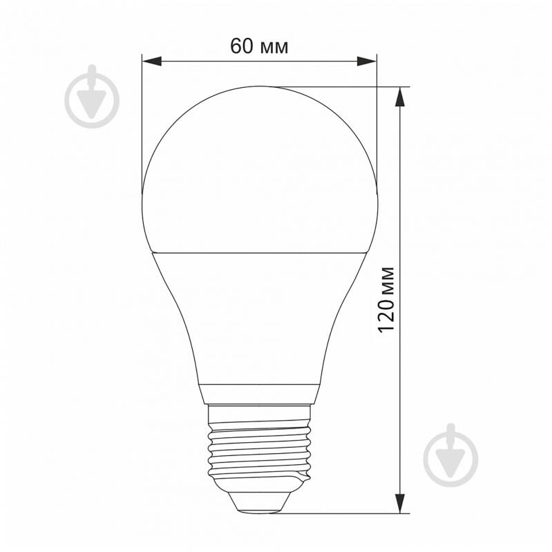 Лампа світлодіодна Videx 6,2 Вт A60 E27 220 В 4100 К 28405 - фото 3 Лампа світлодіодна Videx 6,2 Вт A60 E27 220 В 4100 К 28405 - фото 3
